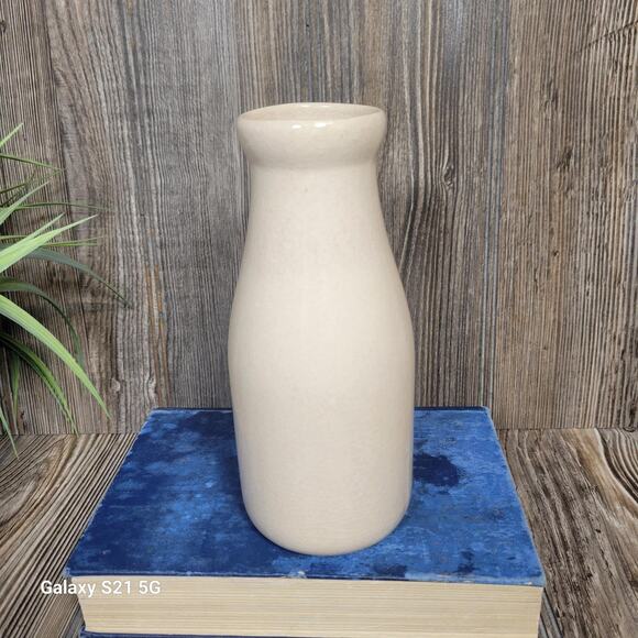 Vintage Certified Fresh Daily Cream Pottery Milk Bottle, Crock - Picture 3 of 5